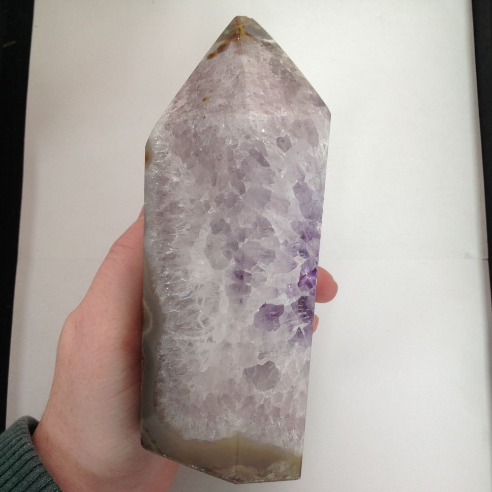 Amethyst Druzy Quartz Point Geode - B Amethyst Druzy Quartz Point Geode - B